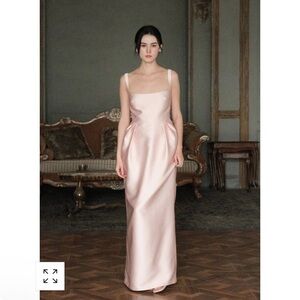 Maison Amory The Tulip Dress in Dusty Pink